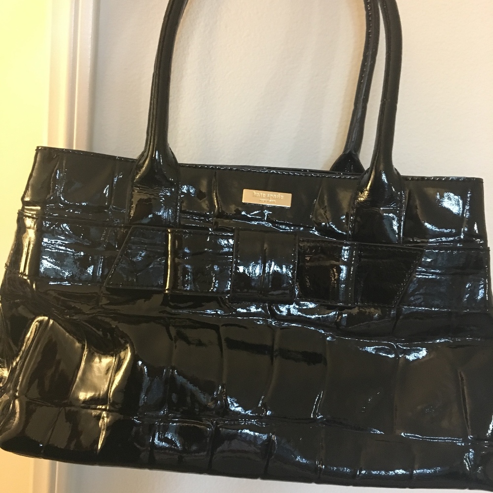 Kate Spade Patent Black Tote
