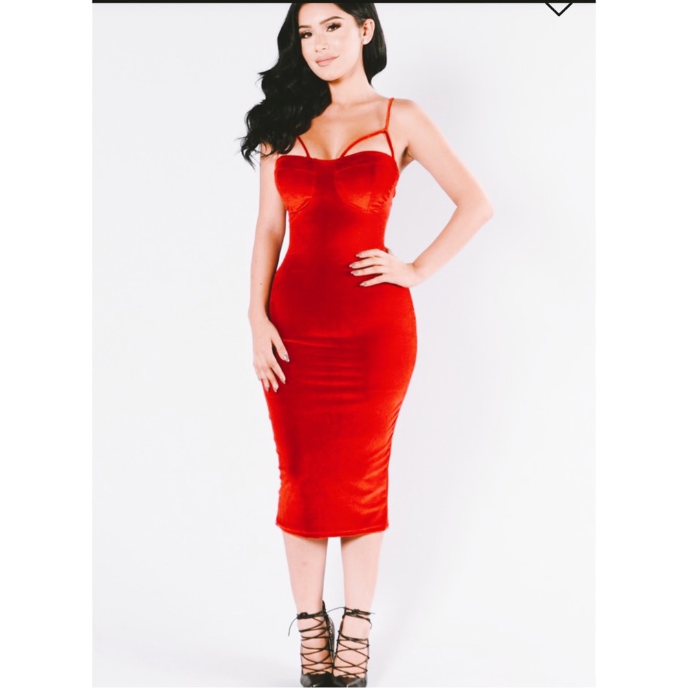Red Velvet Dress