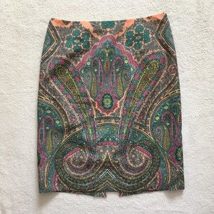 Antonio Melani Pencil Multi Color Paisley Skirt 2 Antonio Melani Pencil Multi Color Paisley Skirt 2