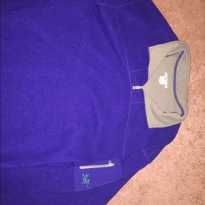 Arcteryx warm purple pull over