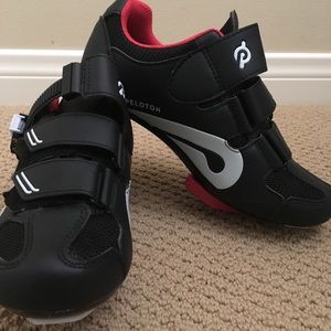 Peloton Shoes with Clip-Ins (size 36). Like new.