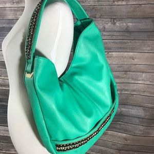 Charming Charlie Sparkly teal purse