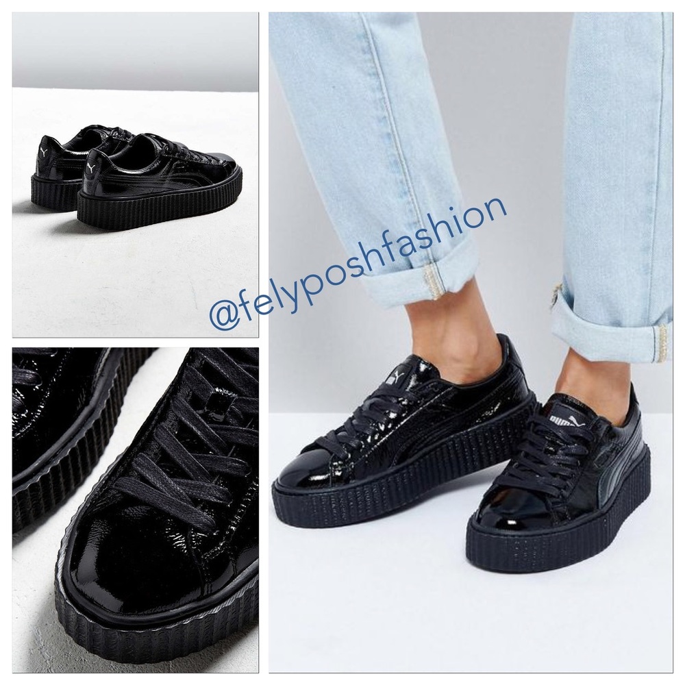 Puma Fenty By Rihanna Mens Cracked Leather Creeper