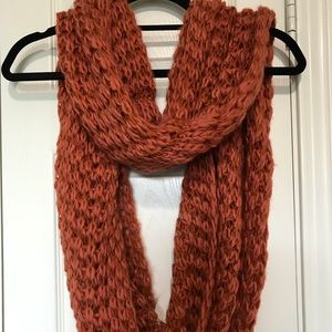 Burnt orange big infinity scarf