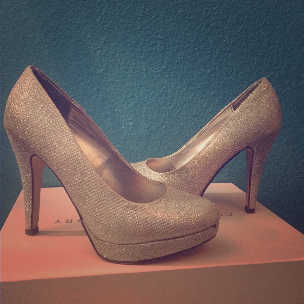 Silver heels