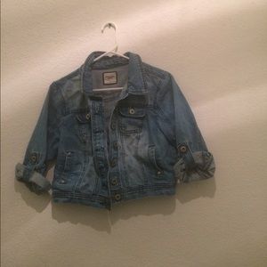 Half jean jacket