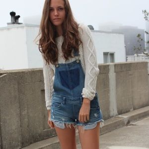 Blank NYC Denim Overall Shorts