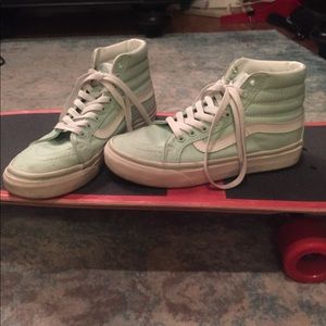 Vans Sk8 high slim mint