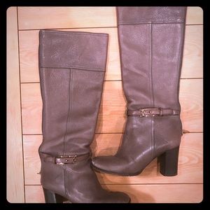Grey Tory Butch mid calf boots