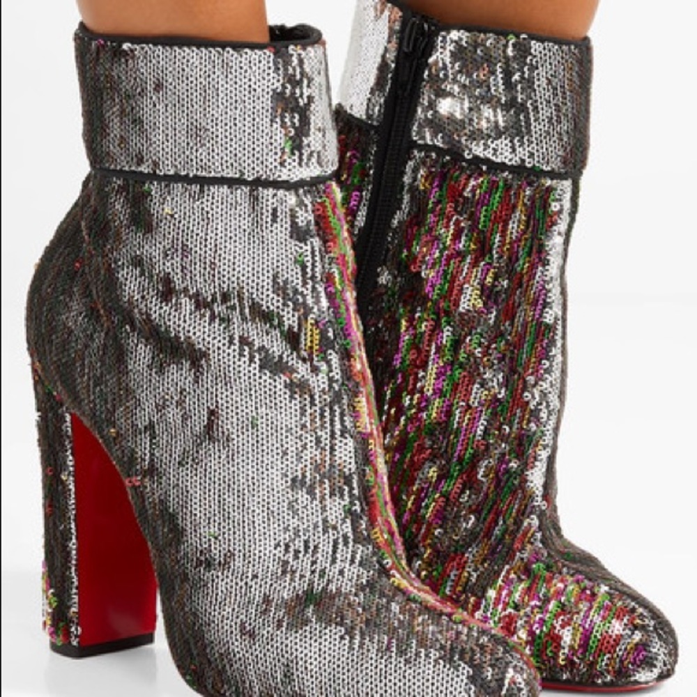 Christian Louboutin Unicorn Moulamax Sequin Bootie
