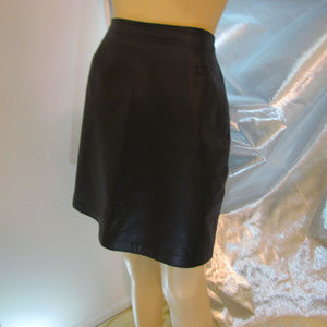 Not So Short Leather Skirt