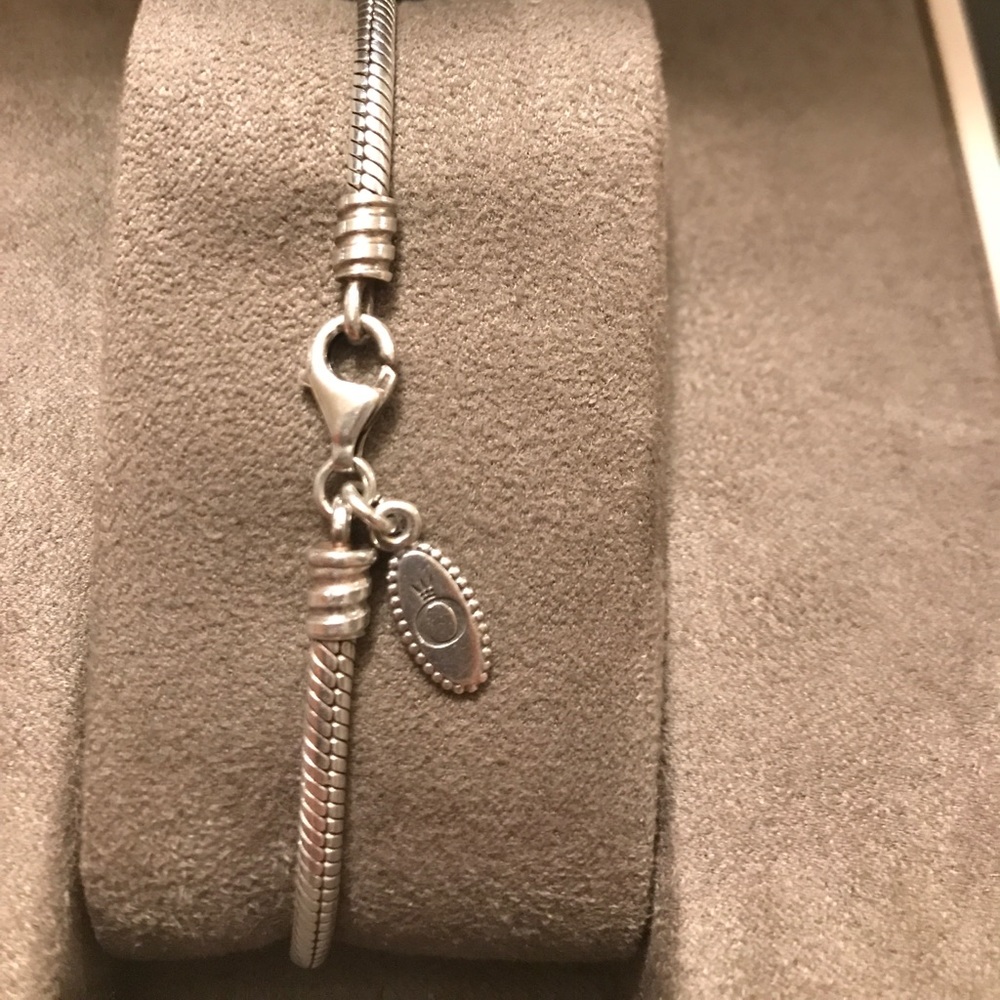 Authentic Pandora sterling silver charm bracelet
