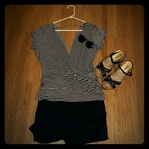 Striped Torrid low cut shirt