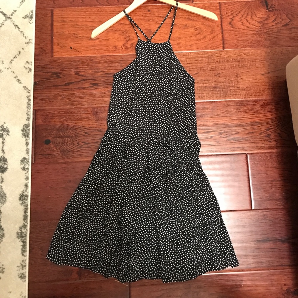 Reformation cross back floral dress