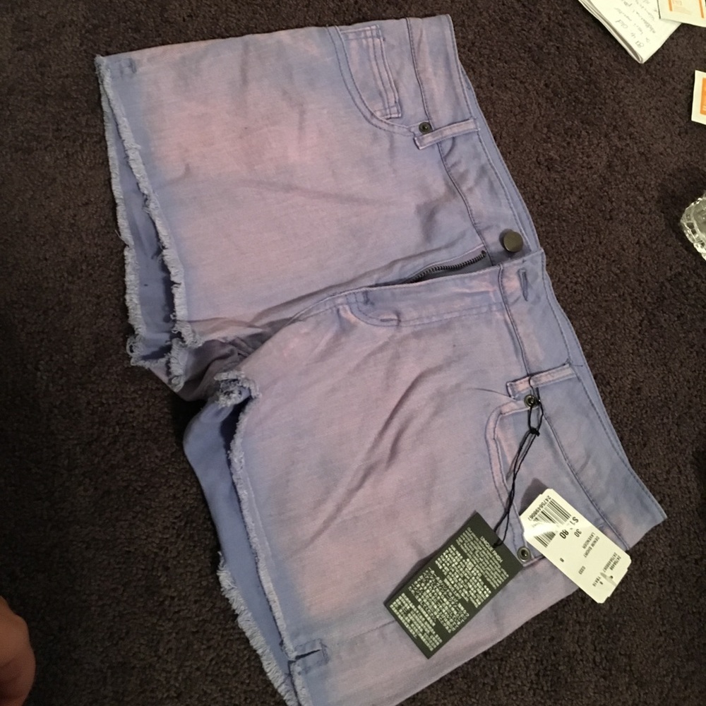 New with tags. High waisted jean shorts