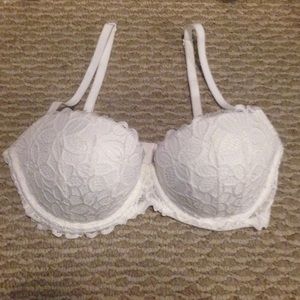 Pink VS White lace bra