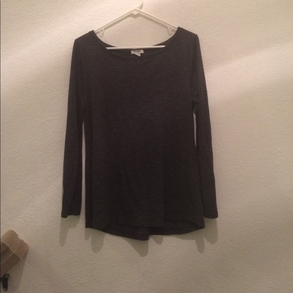 Size large dark grey long sleeve