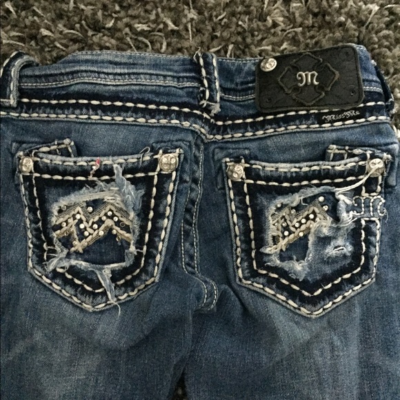 Girls Miss Me Jeans size 23, straight leg - Picture 1 of 4