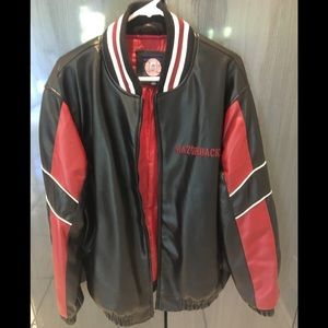 Razorbacks leather jacket