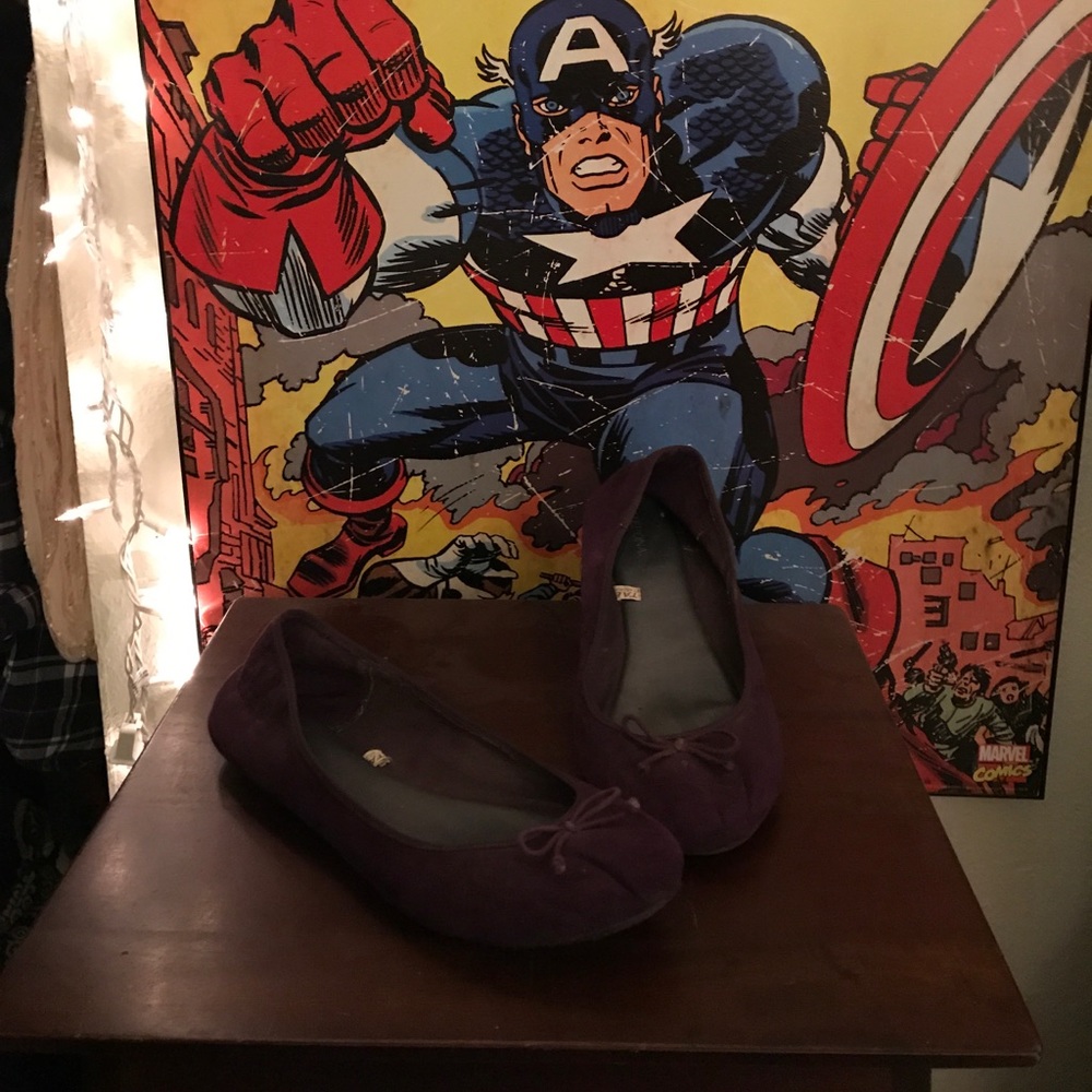 Simple purple flats