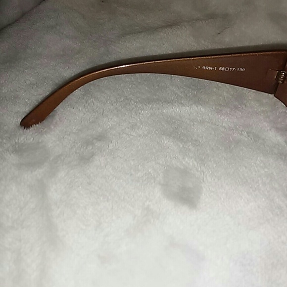 VINTAGE GUESS RHINESTONE BROWN SUNGLASSES main image 8