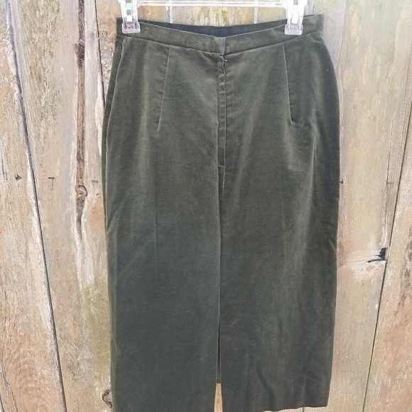Jones New York i.magnin Green Velvet Skirt EUC - Picture 2 of 4