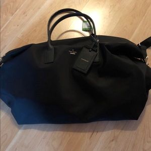 KATE SPADE LYLA BLACK EXTRA LARGE SATCHEL BAG