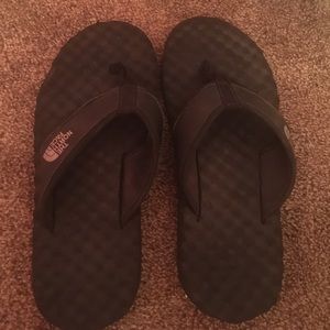 North face Black flip flops