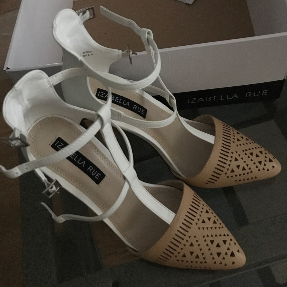 Two tone pumps heels