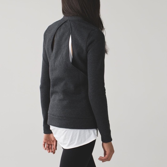 lululemon athletica Sweaters - Lululemon &Go Endeavor Long Sleeve Gray Pullover 8