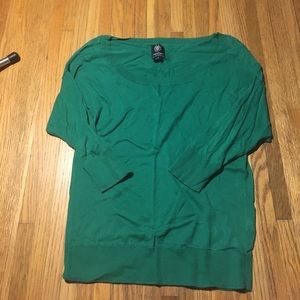 3/4 Sleeve Green sweater.