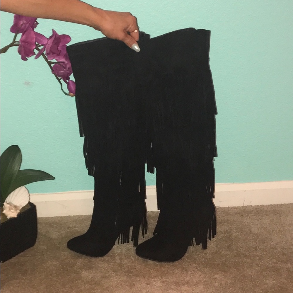 Thigh high boots with Fridge