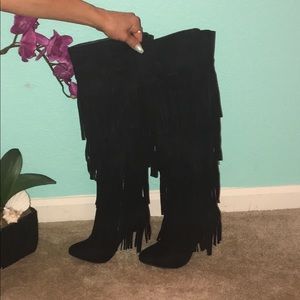 Thigh high boots with Fridge