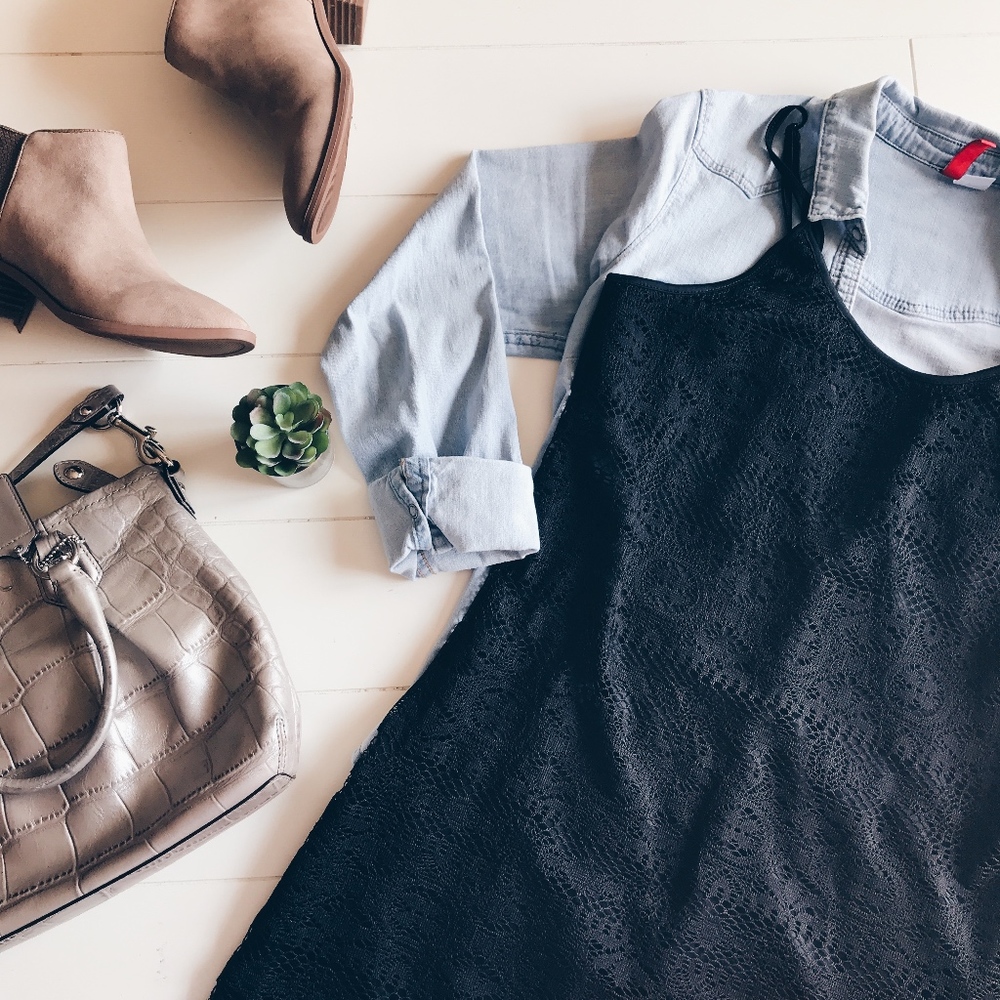 ❌SOLD❌ Nordstrom - Black Lace Shift Dress