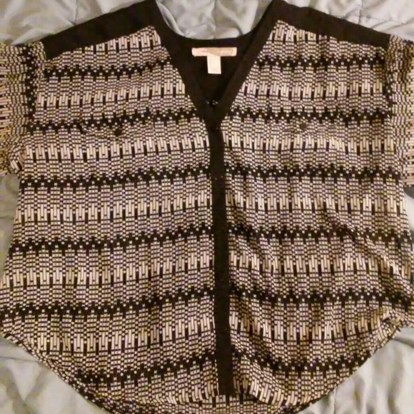 Partially see-through black and white shirt - Picture 2 of 3