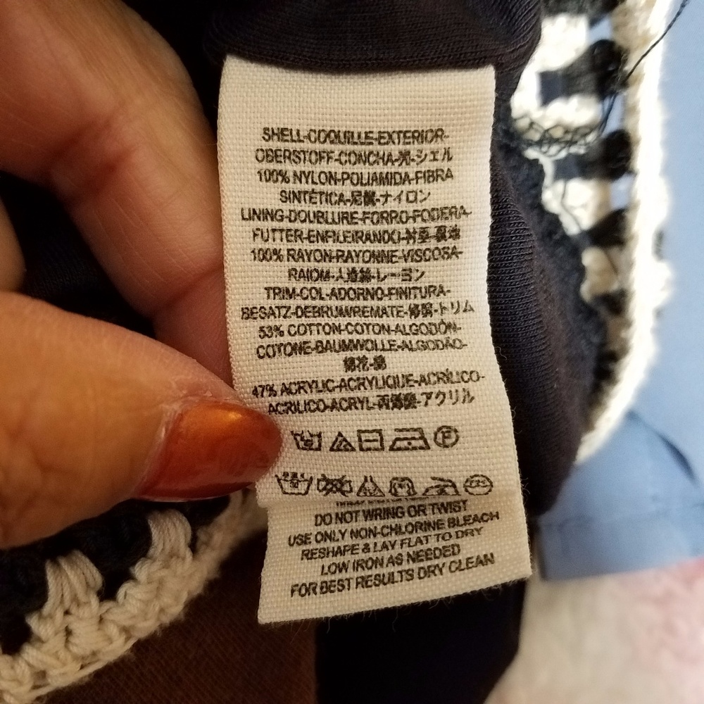 Free People Crochet Trim Baseball Bomber Jacket - Picture 8 of 8