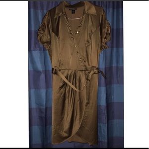 Bronze and Gold Plus Size Dress