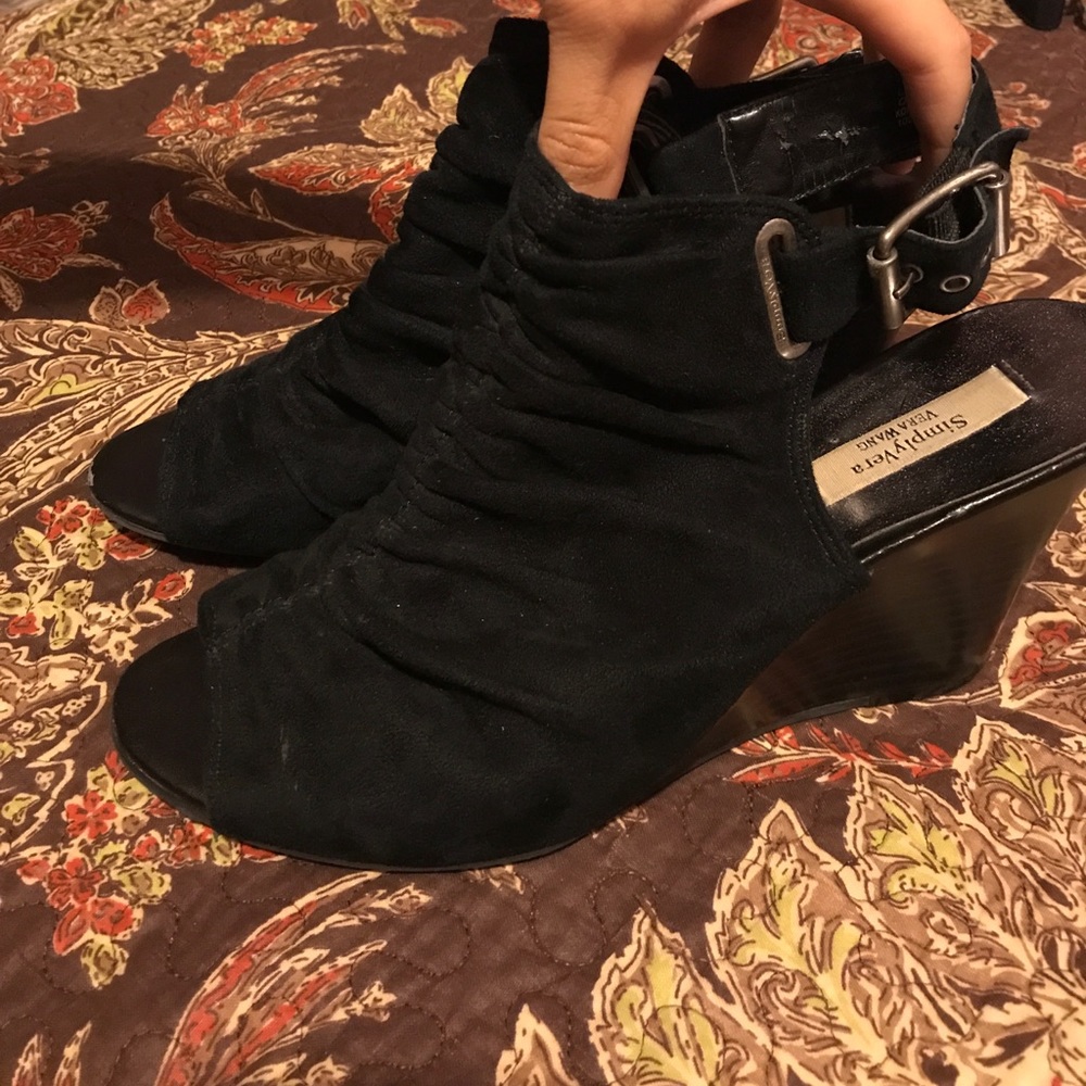 Open toe ankle heels