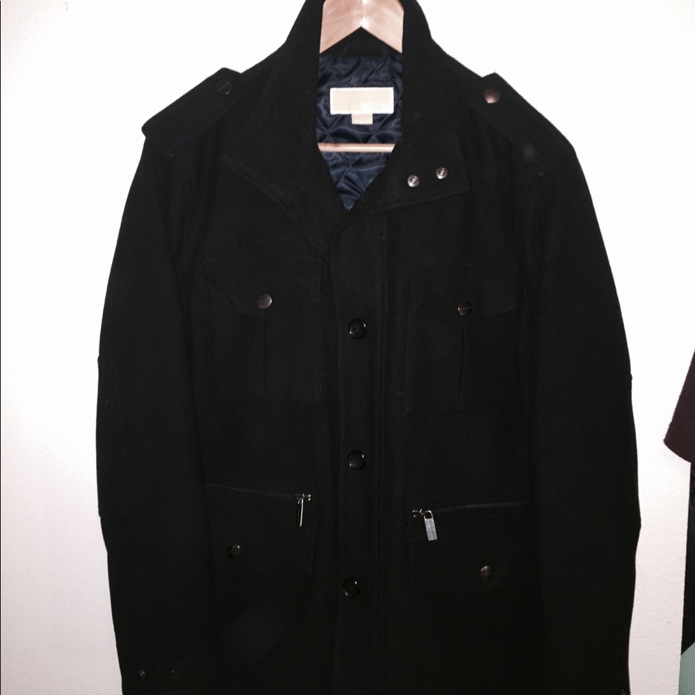 Michael Kors Men's Wool Military Coat