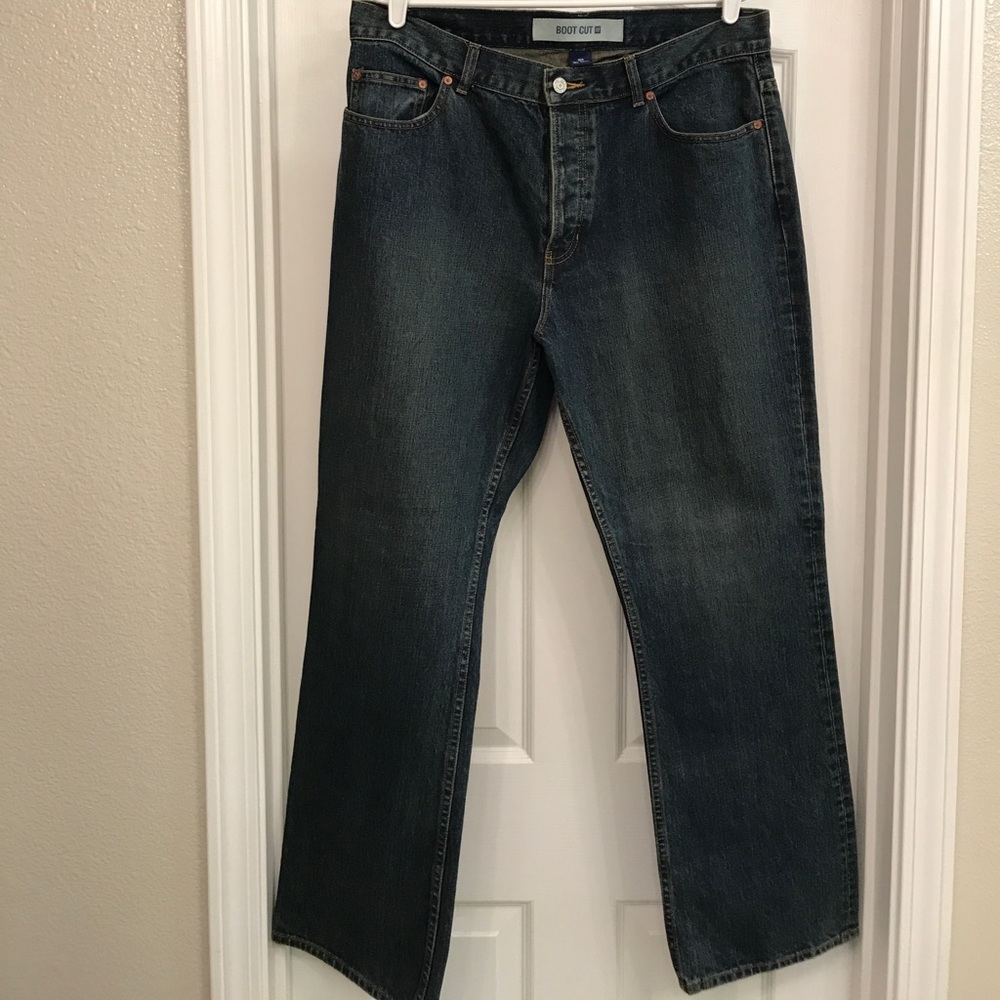 Gap boot cut button fly jeans