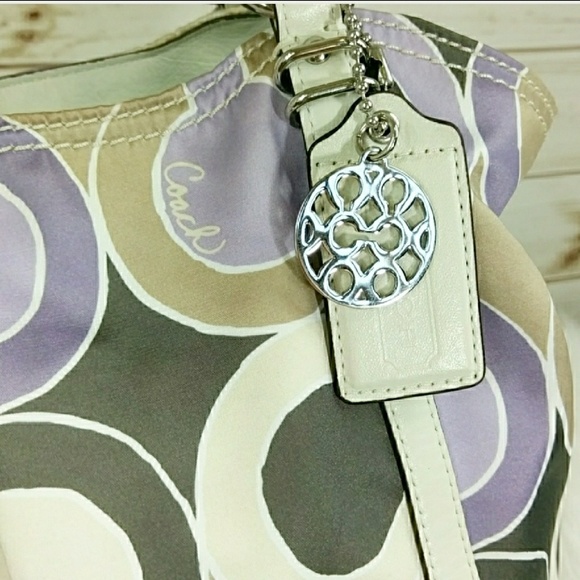 Julia Scarf Print Op Art Alexandra Lilac Shoulder - Picture 2 of 6