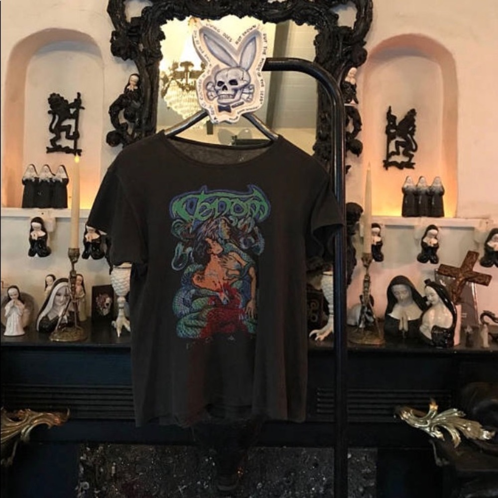 Vintage Venom shirt 70s metal tee rare paper thin