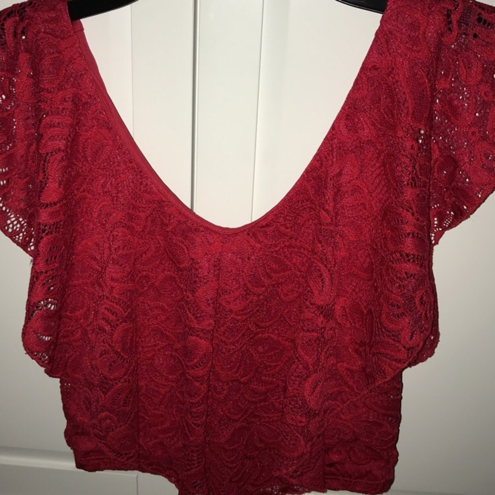 Ruffled Crop Top