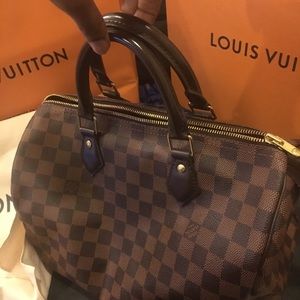 Authentic Louis Vuitton Damier Ebene Speedy 30