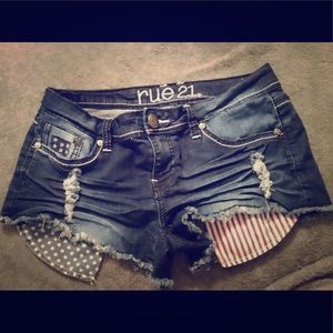 Rue 21 blue jean shorts