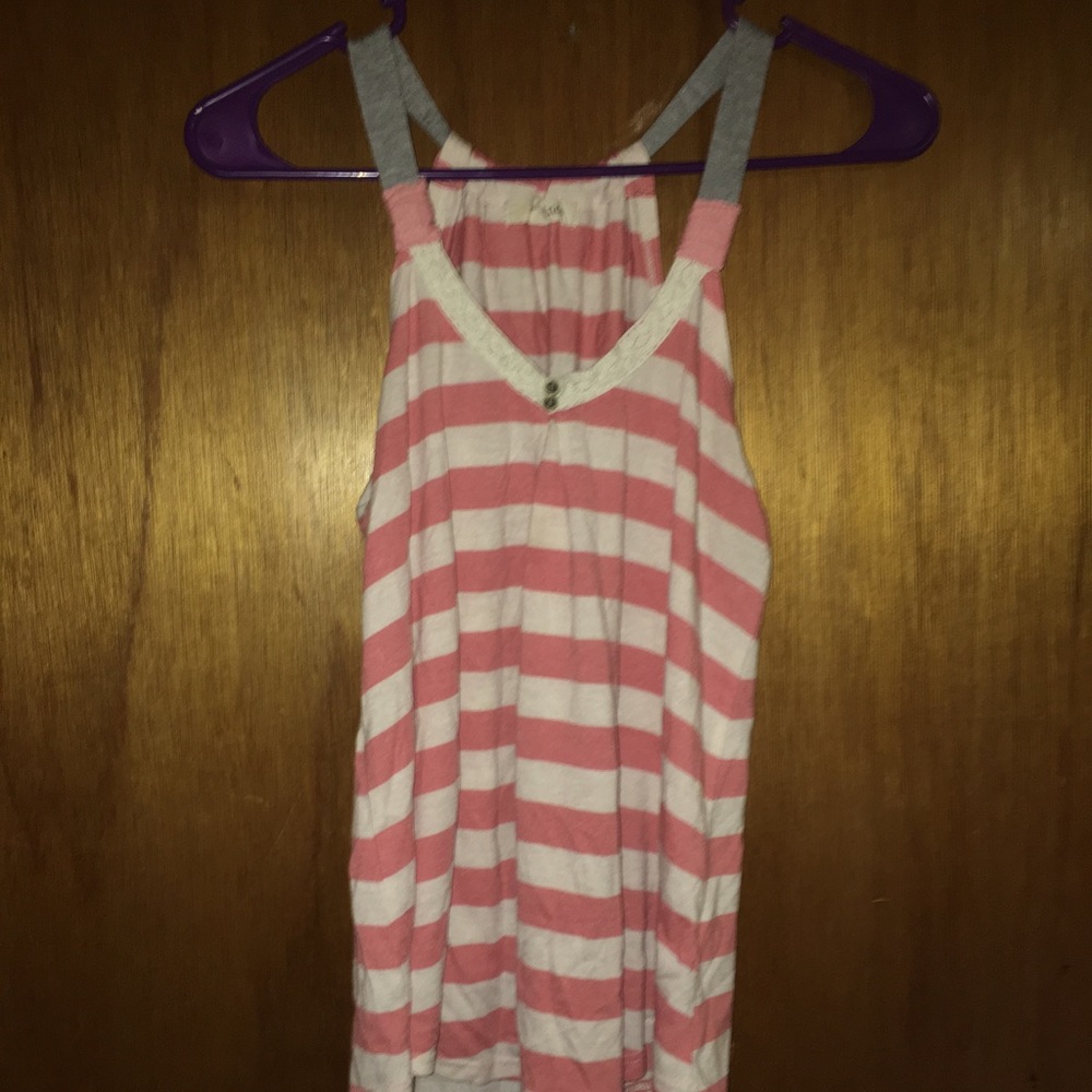 MAKE AN OFFER!!! Pink and off white stripe