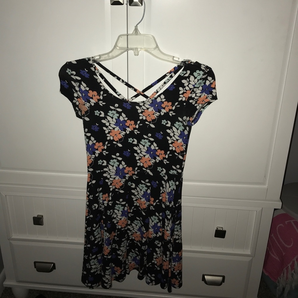 Floral, Racer Back Skater Dress