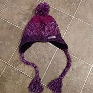 Purple MARMOT winter braided hat