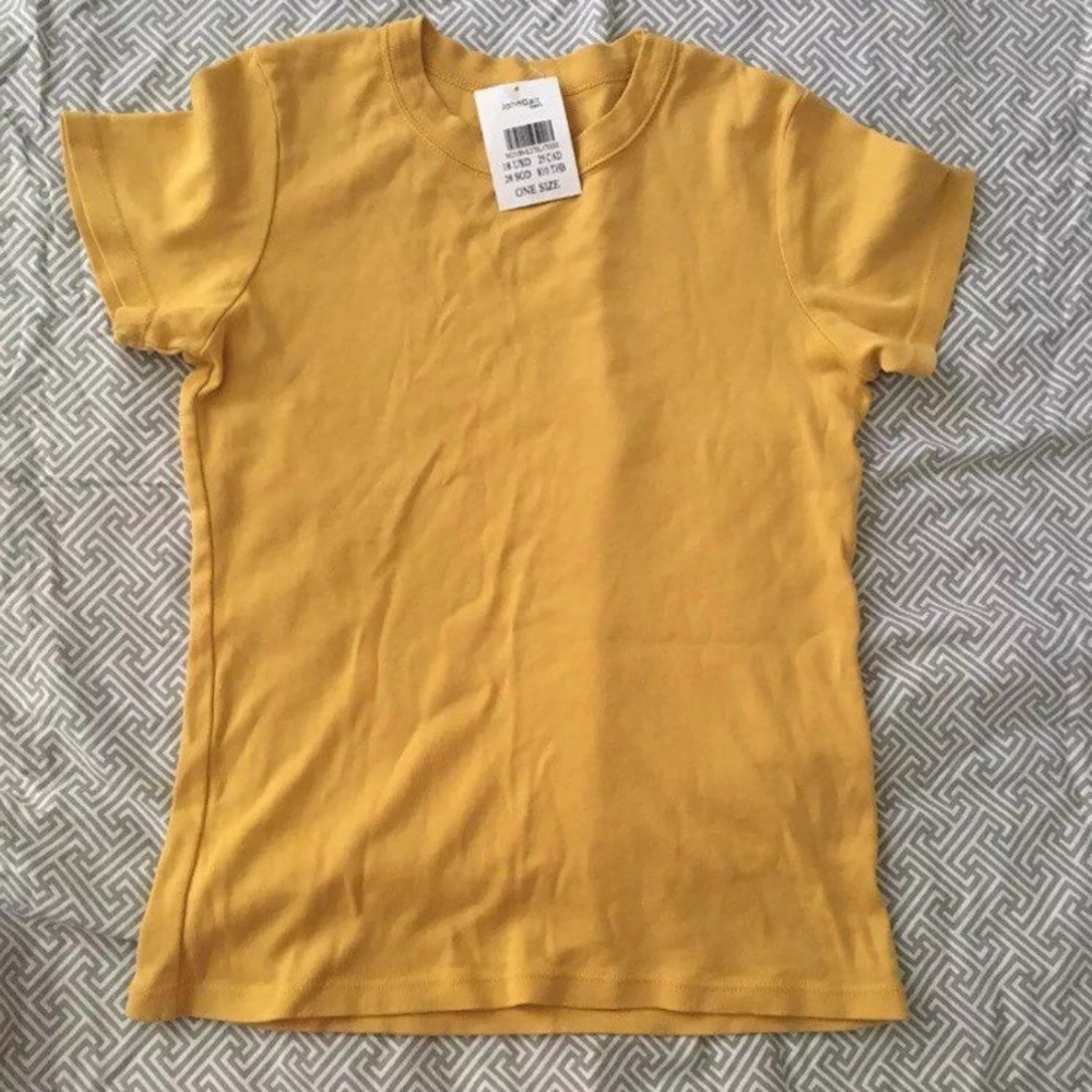Brandy Melville mustard shirt