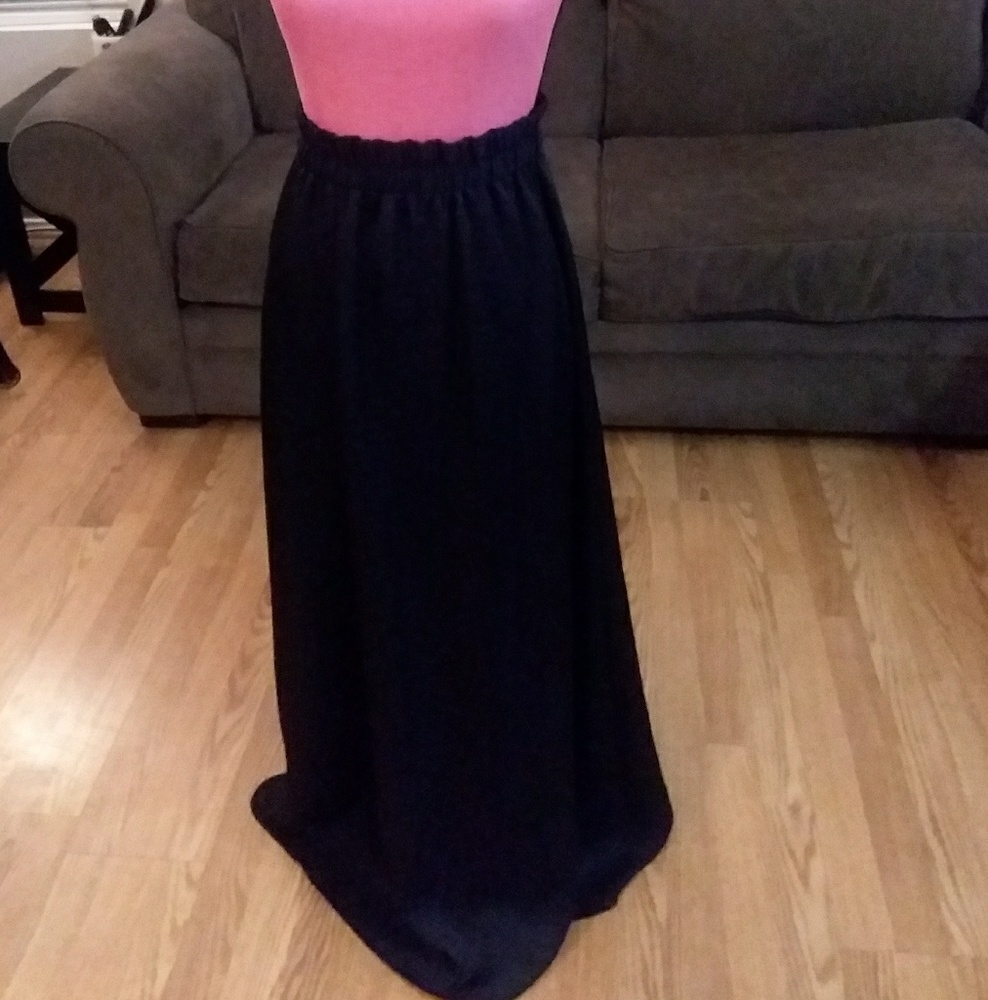 Lane Bryant Navy blue maxi skirt